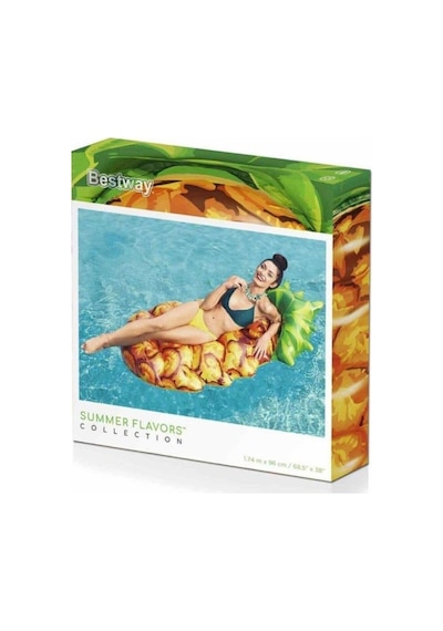 Bestway Şişme Deniz Yatağı Koltuk Ananas Desenli - 43310 Lisinya Alithestereo Çok Renkli