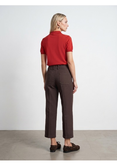 Dilvin 72711 %100 Pamuk Culotte Pantolon-kahve