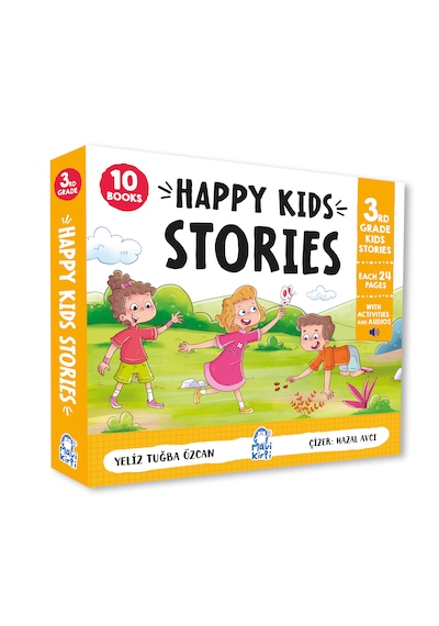 Happy Kids Stories 3 - 10 Kitap 3. Sınıf İngilizce Hikaye Seti