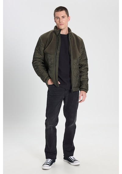 Wrangler Regular Fit Normal Kesim Sherpa Detaylı Haki Kapitone Mont W242644801 Khaki