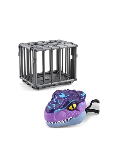Kafeste T-rex Mini Dinozor Arabası Anahtarlık Oyuncak Çek Bırak Dinozor