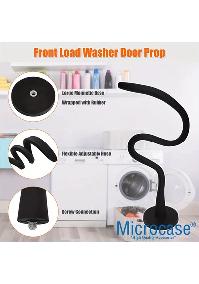 Microcase Manyetik Mıknatıslı Çamaşır Makinası Kapak Sabitleyici Tutucu Siyah - Al5305
