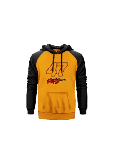 Moto 47 Racing Team Sarı Renk Reglan Kol Sweatshirt Sarı