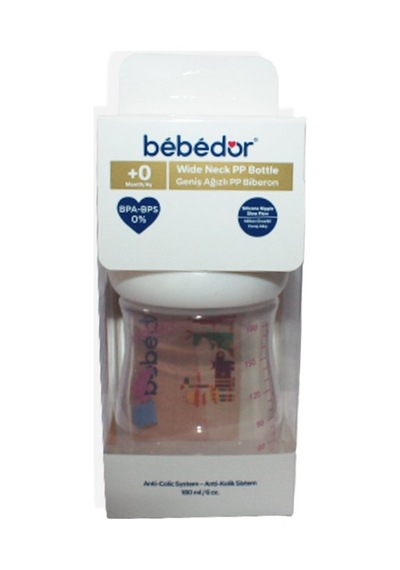 Bebedor Geniş Ağız Pp Biberon 180 Ml Kod:97322