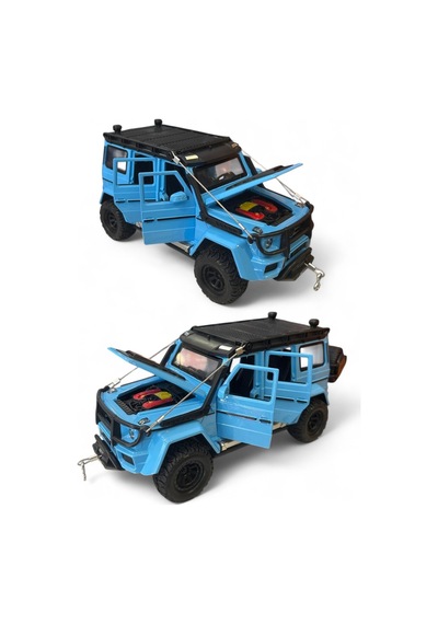 Çek Bırak Işıklı Ve Sesli Off Road Jeep 23 Cm Çekme Halat İpli Metal Kasa Açılabilir Kapılar 31623693