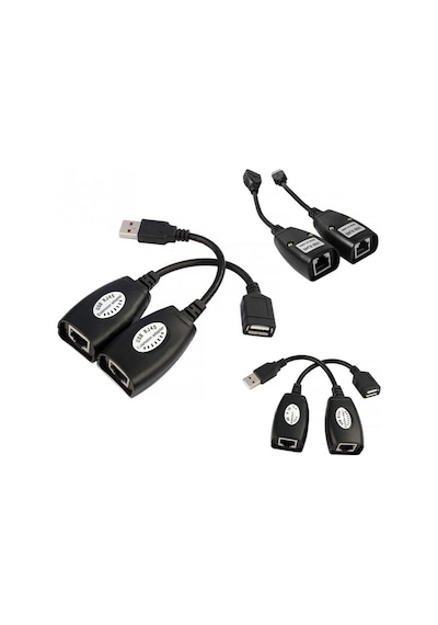 Triline Usb2.0 Rj45 Extender Uzatma Kablosu Cat5-Cat6 Uzatıcı