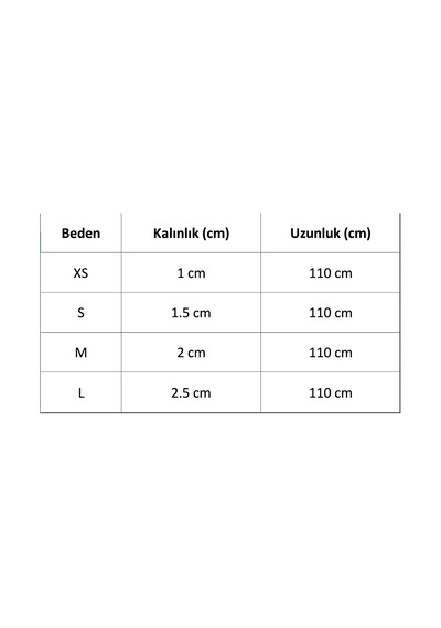 Yumuşak Süngerli Siyah Tasma Kayışı Xs