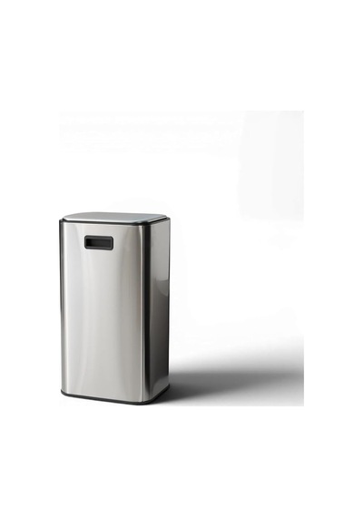 Square Mat Paslanmaz Çelik Pedallı Çöp Kovası 30 L Genel