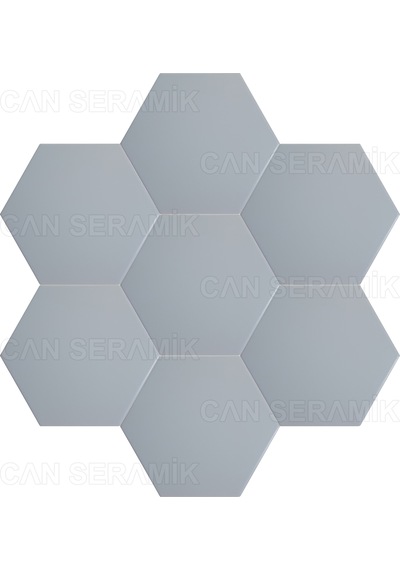 Can Seramik - 15x17 Cm. Altıgen Çini Karo N11.89