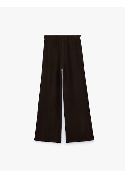 Koton Viskon Rahat Kalıp Yüksek Bel Bağcıklı Geniş Paça Pantolon Kahverengi 6sal40018ık Kahve Koton Viskon Rahat Kalıp Yüksek Bel Bağcıklı Geniş Paça Pantolon Kahverengi 6sal40018ık Kahve