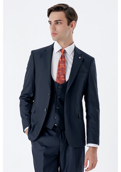 İmza Lacivert Mono Yaka Çift Yırtmaç Yelekli 6 Drop Slim Fit Dar Kesim Basic Takım Elbise 1001240186-lacivert Lacivert İmza Lacivert Mono Yaka Çift Yırtmaç Yelekli 6 Drop Slim Fit Dar Kesim Basic Takım Elbise 1001240186-lacivert Lacivert