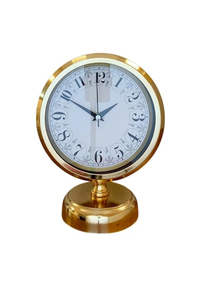 Golden Grace 25 X 20 Gold Metal Masa Saati Çok Renkli
