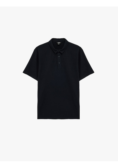 Koton Regular Fit Waffle Dokulu Düğmeli Kısa Kollu Polo Yaka Tişört Lacivert 6sam10071mk Koton Regular Fit Waffle Dokulu Düğmeli Kısa Kollu Polo Yaka Tişört Lacivert 6sam10071mk
