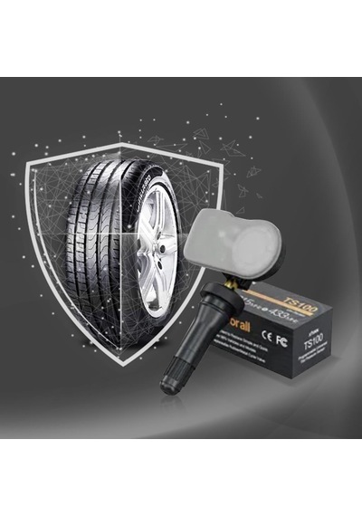 Xtool Ts100r Çift Frekanslı Metal Versiyon Programlanabilir Lastik Basıncı İzleme Sistemi Sensörü