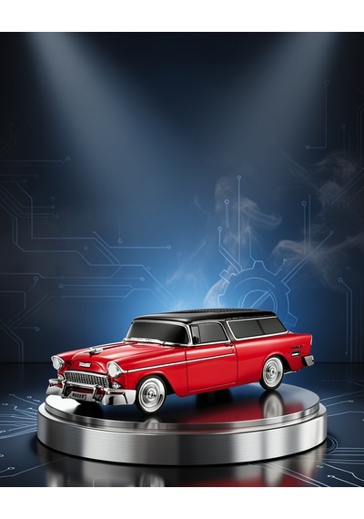 Retro Araba Şekilli Kablosuz Bluetooth Hoparlör Uczzzws1955-1