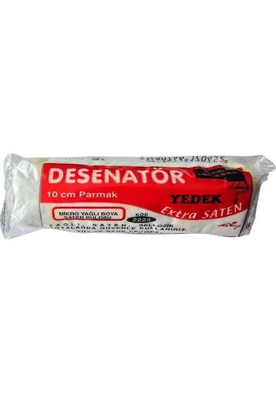 Desenatör Extra Saten Parmak Rulo Yedek - 10 Cm - 3 Adet