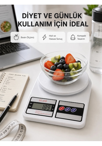 Taşınabilir Hassas Tartı 5kg Kapasite, 1g Ölçüm, Gram Ve Ons Desteği Yeni Nesil