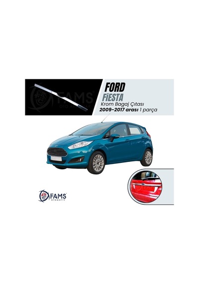 Ford Fiesta Krom Bagaj Çıtası 2009-2017 Arası P. Çelik