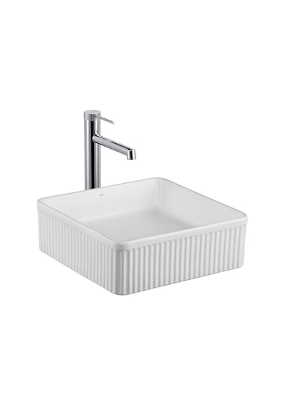 E-w1003mb Tezgah Üstü Lavabo Mat Beyaz Renkli