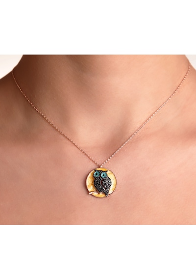 Kuyumcudukkani "gold Mineli"kolye-20123-r-y Rose Gold