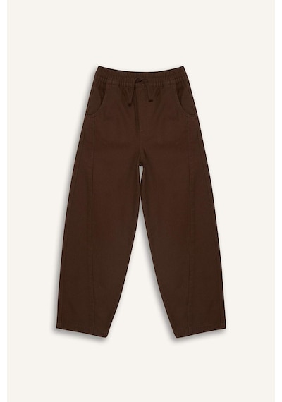 Defacto Barrel Fıt Düz Paça Gabardin Pantolon Erkek Çocuk G8336a826spbn254 Kahve-bn254