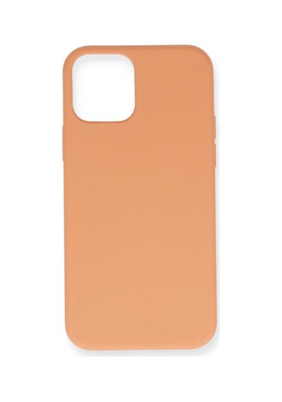 Newface - 631 - İphone 12 Mini Kılıf Nano İçi Kadife Silikon - Edntrend - - Turuncu