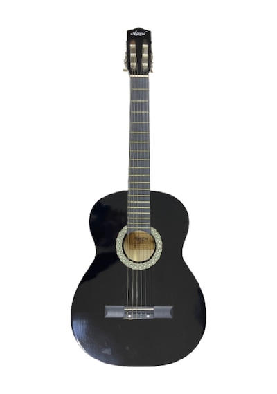 Klasik Gitar Tam Boy 4/4 Siyah Sap Ayarlı Üst Kalite