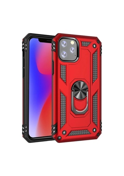 Ally iPhone Uyumlu 11 Pro Max 6.5inch Yüzüklü Kılıf Armor Shockproof Ring Kılıf- 5775 Mh-hs1959-3314