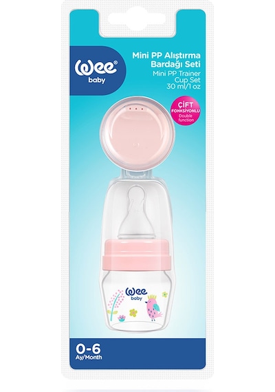 Wee Baby Mini Pp Alıştırma Bardağı Seti 30 ML Pembe