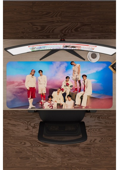 Stray Kids V3 90x40 Xxl Gaming Kauçuk Kaymaz Taban Mouse Pad Fare Altlığı
