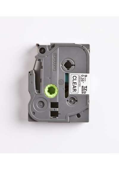 Brother P-Touch Tze-121 Tze-Tape 9 Mm  Şeffaf Üzerine Siyah Laminas