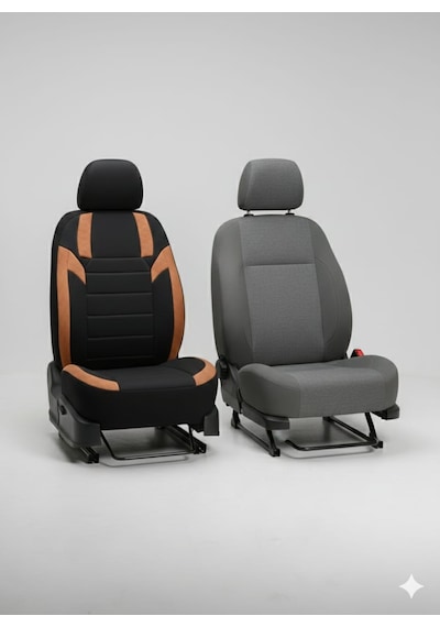 Monza Siyah Taba Serisi Renault 12 Koltuk Kılıfı Tam Set