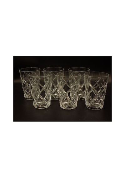 Kesme Polo Desenli Su Bardağı Beyaz