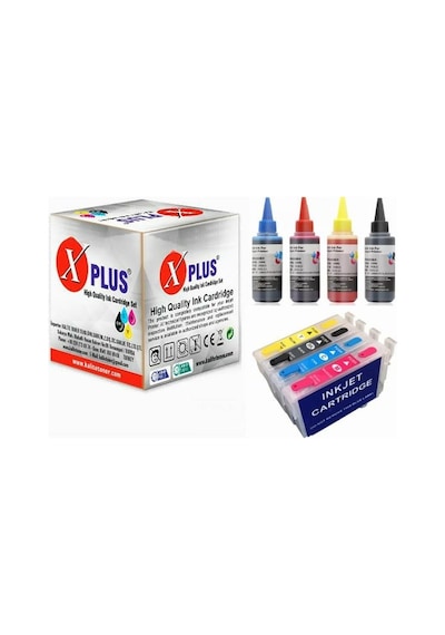 Xplus Epson Stylus Dx400 T0711 T0714 Kolay Dolan Kartuş Dolu