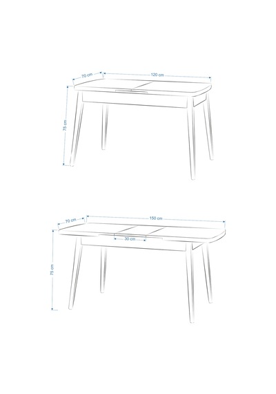 Vilinze Tosya Sandalye Avanos Ahşap Mdf Açılır Mutfak Masası Takımı - 70x120+30 Cm Krem Vilinze Tosya Sandalye Avanos Ahşap Mdf Açılır Mutfak Masası Takımı - 70x120+30 Cm Krem