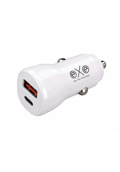 38w Hızlı Araç Şarj Cihazı Usb-a Ve Type-c Çift Çıkışlı Araç Adaptörü 1