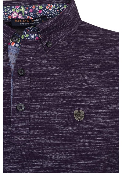 AR-MA Arma Erkek Regular Fit Polo Yaka Tişört Y9tyo7886 Mor