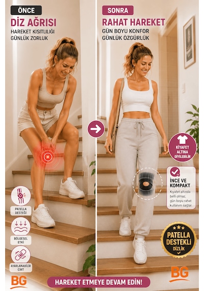 Sporcu Dizliği Ayarlanabilir Patella Destekli Dizlik Çapraz Bağ Menisküs Diz Bandajı Knee Brace