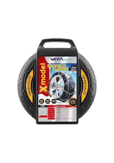 Kar Lastik Zinciri 225/35r16 Binek Suv X Tipi Takmatik Kolay Montaj 10 CM