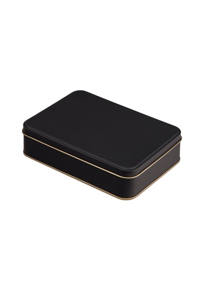 Mat Siyah Metal Kutu 19x13,5x4,5 Cm