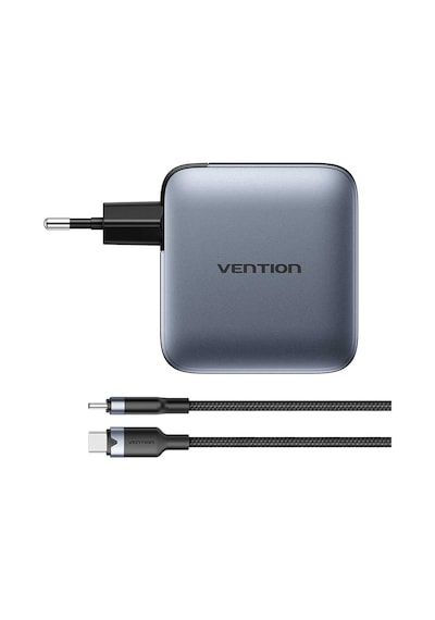 Vention Dash Tz-fet 100w Gan 5.0 4-portlu Hızlı Şarj Cihazı 3xusb-c + 1xusb-a