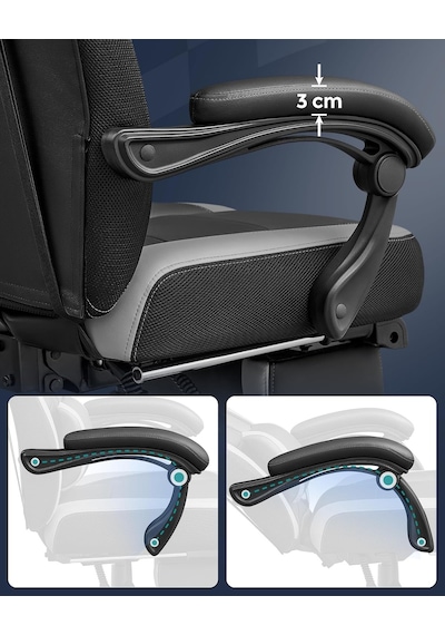 Ayrex Yönetici Ofis Koltuğu, Ergonomik, Siyah, Gri Obg77bg Genel