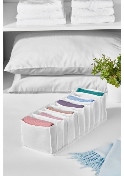 Serstil Organizer 2.boy 11 Gözlü 16x38x12 Cm Beyaz