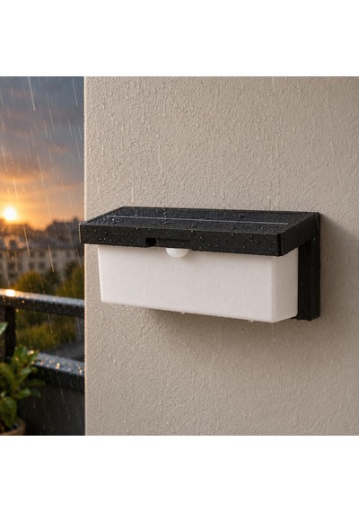 Barbaros 40w Solar Led Duvar Apliği, 4300 Lümen, 3200k Günışığı, 2 Kademeli Sensörlü, Ip44 Dış Mekân Bahçe Balkon Kapı Girişi Aydınlatması Diğer