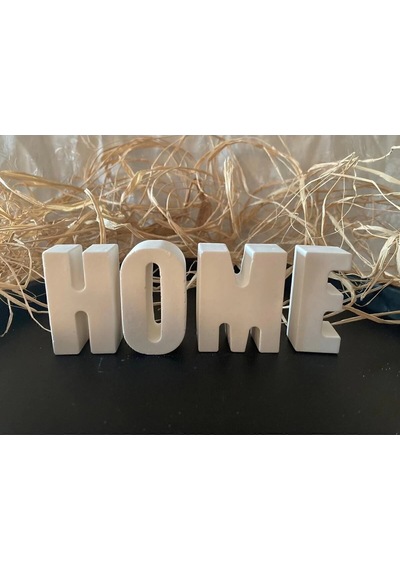 Dekoratif Taş Tozu Harf Home Yazı