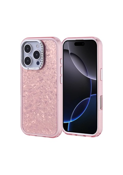 Apple iPhone 16 Pro İle Uyumlu Kılıf Pembe Kapi Kapak Taşlı Apple iPhone 16 Pro İle Uyumlu, Pembe Sku: Zeusb0fdqw918l