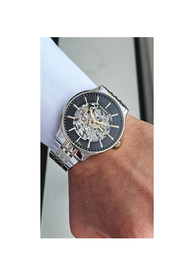 Skeleton G31275 - Özel Seri - Otomatik Erkek Kol Saati - İskelet Model - Ipgbk Gümüş