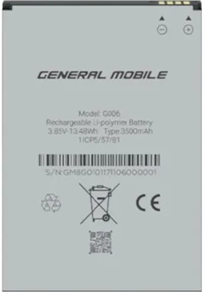 General Mobile Gm 9 Go Batarya Pil