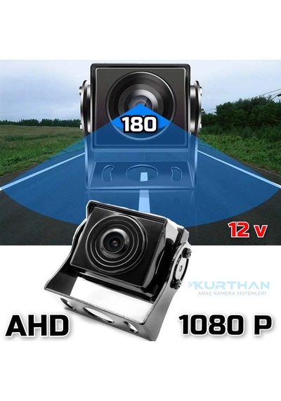 Ahd 1080p Balık Gözü Lens 180 Derece Geniş Açılı Metal Kasa