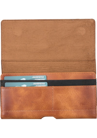 Arc Clıp Heritage Tan Leather Phone Case Taba